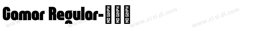 Camar Regular字体转换